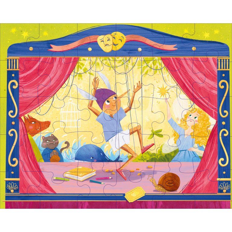 SASSI - puzzle+libro "pinocchio" giocattoli - UNISEX