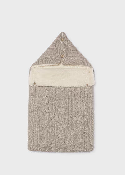 MAYORAL - sacco maglia beige- invernale