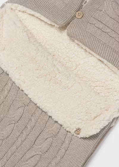 MAYORAL - sacco maglia beige- invernale