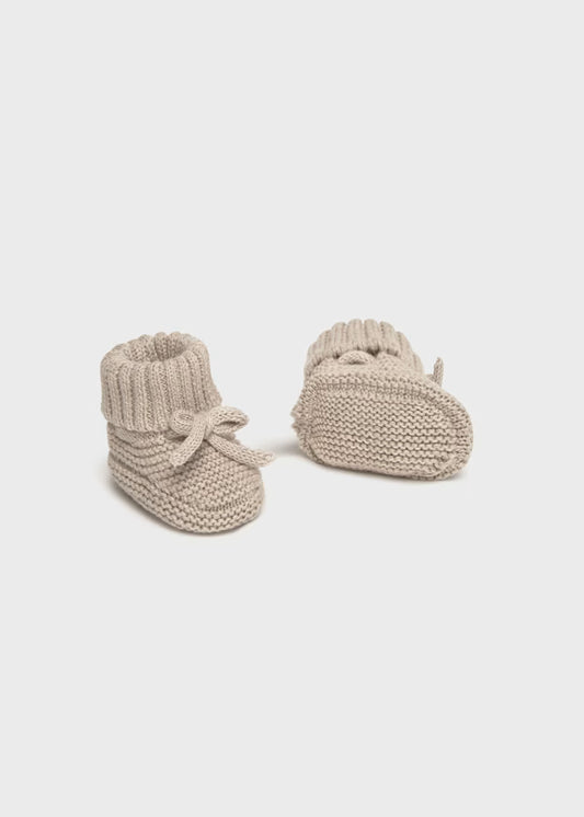 MAYORAL - scarpine neonato beige corredino invernale 25/26 - UNISEX