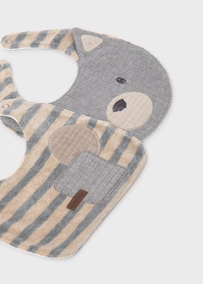 MAYORAL - set 2 bavette grigio accessori corredino invernale 25/26 - UNISEX