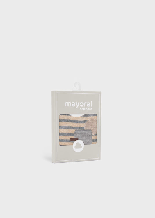 MAYORAL - set 2 bavette grigio accessori corredino invernale 25/26 - UNISEX