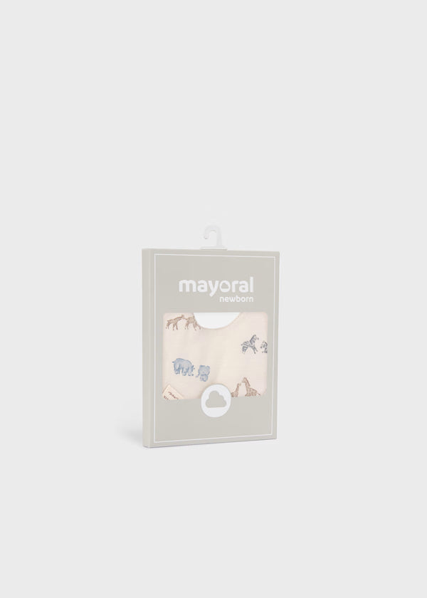 MAYORAL - set 2 bavette impermeabili azzurro/beige accessori corredino invernale 25/26 - BOY