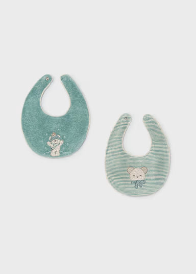 MAYORAL - set 2 bavette panna/verde acqua - invernale