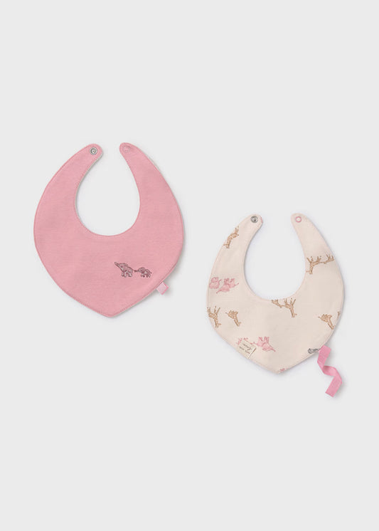 MAYORAL - set 2 bavette impermeabili rosa corredino invernale 25/26 - GIRL