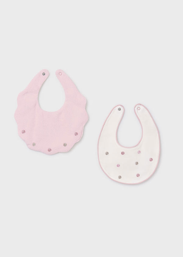 MAYORAL - set 2 bavette rosa baby corredino invernale 25/26 - GIRL