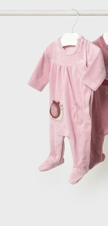 MAYORAL - tutina ciniglia rosa baby neonato corredino invernale 25/26 - GIRL