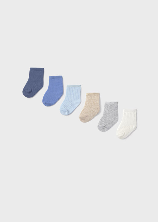 MAYORAL - set 6 calzini azzurro accessori invernale 25/26 - BOY