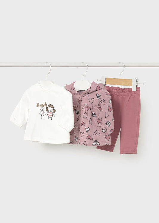 MAYORAL - tuta 3 pz blush abbigliamento invernale 25/26 b - GIRL