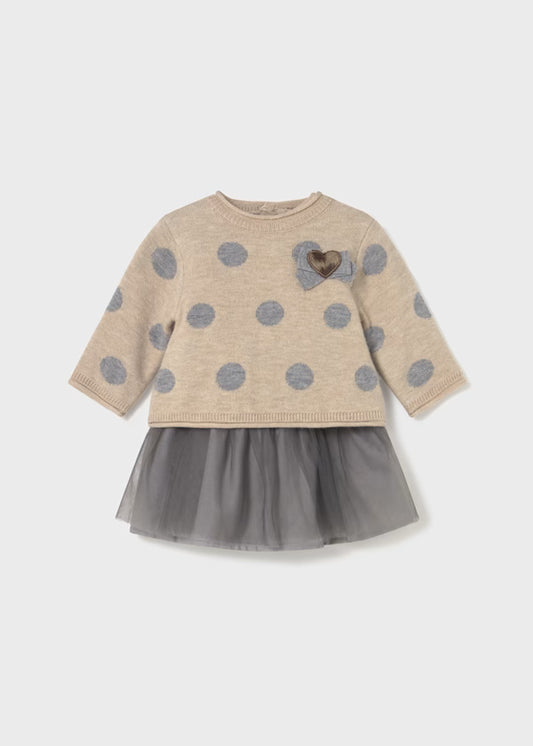 MAYORAL - vestito tulle con maglioncino abbigliamento invernale 25/26 b - GIRL