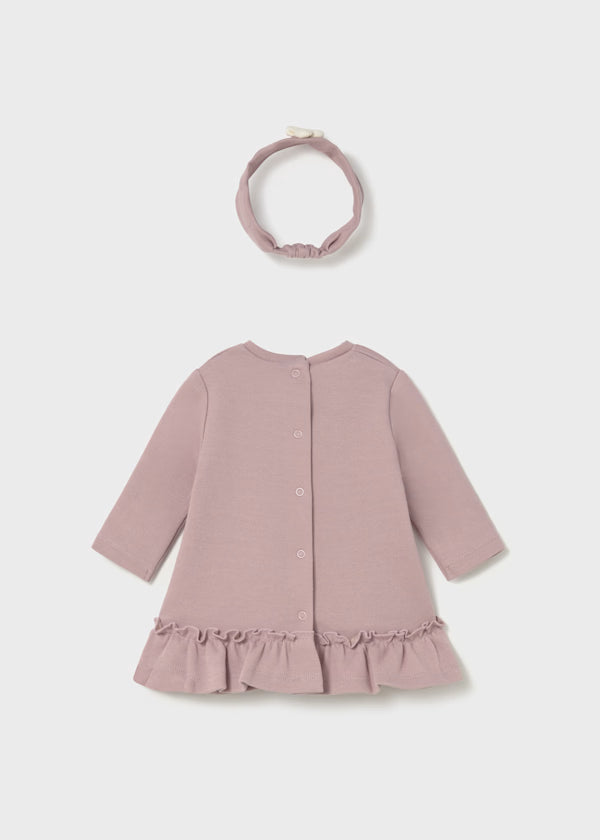MAYORAL - vestito in maglia con fascia lilla abbigliamento invernale 25/26 b - GIRL