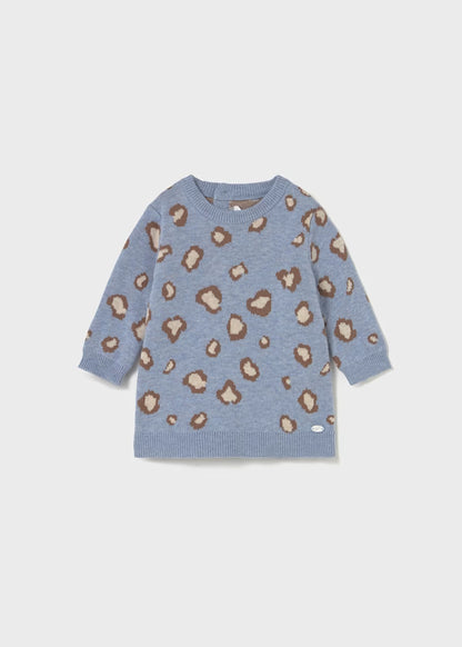 MAYORAL - maxipull neonata leopardato abbigliamento invernale 25/26 b - GIRL