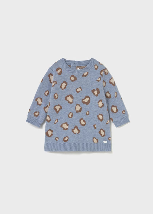 MAYORAL - maxipull neonata leopardato abbigliamento invernale 25/26 b - GIRL