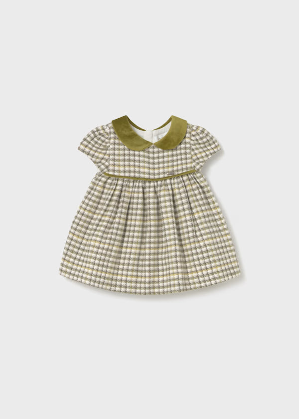 MAYORAL - vestitino quadri verde abbigliamento invernale 25/26 b - GIRL