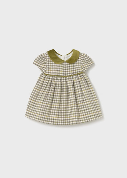 MAYORAL - vestitino quadri verde abbigliamento invernale 25/26 b - GIRL
