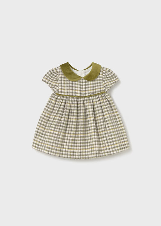 MAYORAL - vestitino quadri verde abbigliamento invernale 25/26 b - GIRL