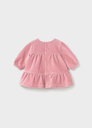 MAYORAL - vestito velluto rosa - invernale