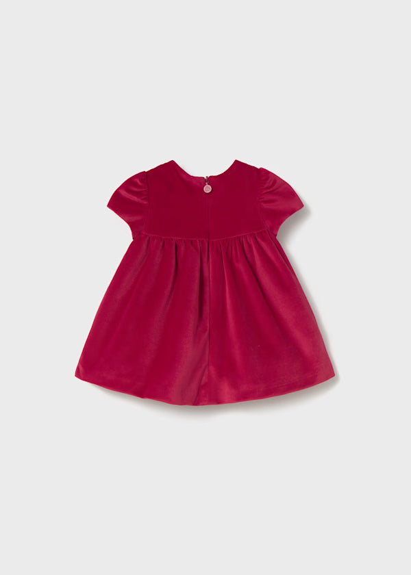 MAYORAL - vestito velluto rosso abbigliamento invernale 25/26 b - GIRL
