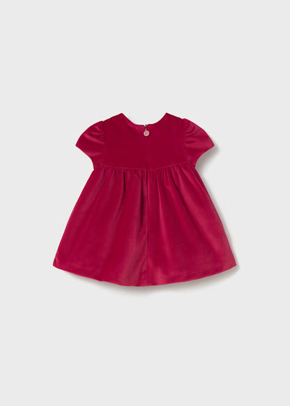 MAYORAL - vestito velluto rosso abbigliamento invernale 25/26 b - GIRL