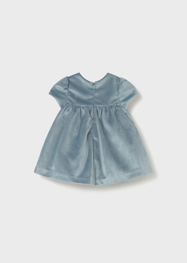 MAYORAL - vestito velluto azzurro abbigliamento invernale 25/26 b - GIRL