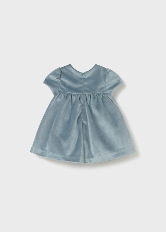 MAYORAL - vestito velluto azzurro abbigliamento invernale 25/26 b - GIRL