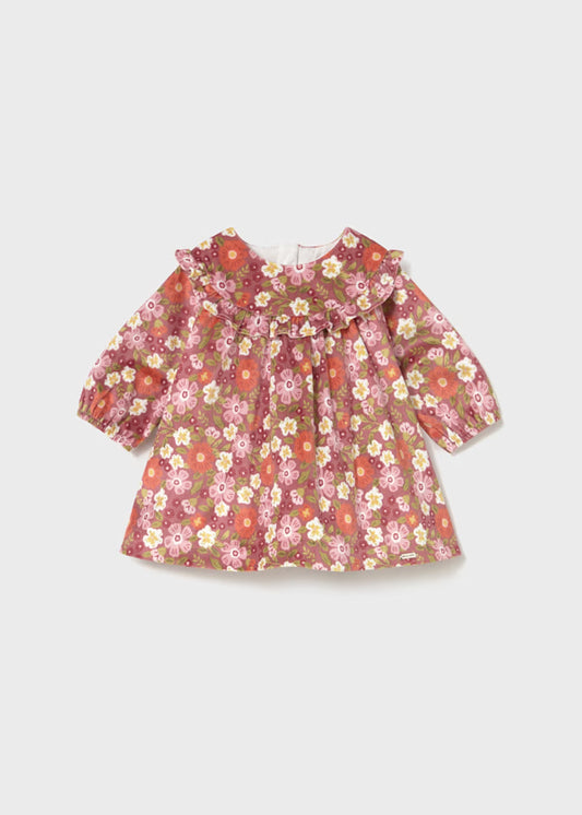MAYORAL - vestito velluto stampato abbigliamento invernale 25/26 b - GIRL