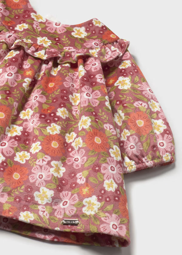 MAYORAL - vestito velluto stampato abbigliamento invernale 25/26 b - GIRL